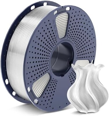 خيوط PETG شفافة من SUNLU، 1.75 مم، خيوط طابعة ثلاثية الأبعاد شفافة من PETG، دقة الأبعاد ± 0.02 مم، 1 كجم.