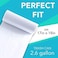 LUUO Kitchen Garbage Bags Clear Trash Bags - 2. 6 Gallon Small Garbage Bags for home office kitchen Trash Can Bathroom Bedroom 100 Counts/ 2 Rolls.