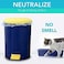 LUUO Kitchen Garbage Bags Clear Trash Bags - 2. 6 Gallon Small Garbage Bags for home office kitchen Trash Can Bathroom Bedroom 100 Counts/ 2 Rolls.