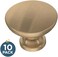 Franklin Brass Fulton (10-PackCabinet Knobs Champagne Bronze Drawer Knobs Kitchen Cabinet Knobs for Dresser Drawers Pulls and Knobs 1-3/16" Closet Door Gold Knobs P29523Z-CZ-B.