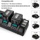 Hiesuan 18V 4-Port Charger DC18SF Replacement for Makita 14. 4V-18V Lithium Batteries BL1830 BL1840 BL1850 BL1860 BL1815 BL1430 Rapid USB Charger, Replace DC18RD DC18RE DC18RC.