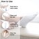 Eurow Premium Cotton Spandex Cosmetic Moisturizing Natural Therapy Socks for Dry Feet Healing and Beauty - White 2 Pairs.