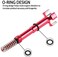 RSG Air Fuel Mixture Screw CNC Adjust Carb FCR Air Screw for KEIHIN Carburetor Four-Strokes FCR Carbs Honda Yamaha Suzuki Motorcross Motorcycle (Red.