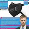 BASE CAMP M Cross Dust Mask, Reusable Breathable Comfortable Safety Face Mask for Work with Extra 6 Activated Carbon Filters.