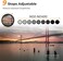 فلتر عدسة K&F Concept KF Concept 82mm Variable ND ND2-ND400 (1-9 وقفات) 18 طبقة طلاء متعددة الطبقات فلتر عدسة فائق النحافة قابل للتعديل لكثافة محايدة لعدسة الكاميرا.
