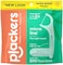 Plackers Micro Line Dental Floss Picks, Fold-Out FlipPick, Tuffloss, Easy Storage with Sure-Zip Seal, Fresh Mint Flavor, 300 Count.