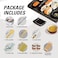 ISSEVE Sushi Making Kit, Bamboo Sushi Mat, All In One Sushi Bazooka Maker with Bamboo Mats, Bamboo Chopsticks, Paddle, Spreader, Sushi Knife, Chopsticks Holder, Cotton Bag, DIY Sushi Roller Machine.