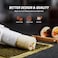 ISSEVE Sushi Making Kit, Bamboo Sushi Mat, All In One Sushi Bazooka Maker with Bamboo Mats, Bamboo Chopsticks, Paddle, Spreader, Sushi Knife, Chopsticks Holder, Cotton Bag, DIY Sushi Roller Machine.
