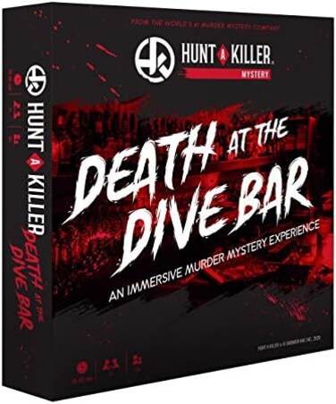 Hunt A Killer Death at The Dive Bar, Immersive Murder Mystery Game -Take on the Unsolved Case as an Independent Challenge, for Date or with FamilyFriends as Detectives for Night, Age 14.