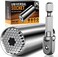 HELEMAN Super Universal Socket Tools Gifts for Men - Father's Day Gifts for Dad from Daughter Son Socket Set with Power Drill Adapter(7-19 MMCool Stuff Gadgets for Men Women Birthday Gift for Dad Husb
