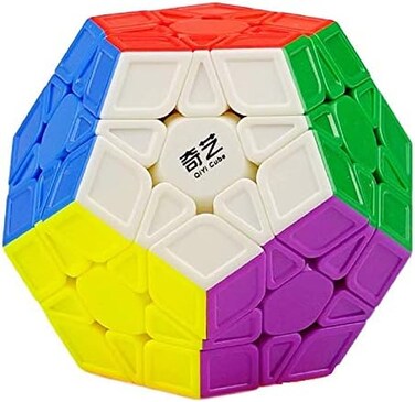 BestCube Megaminx Speed Cube, Stickerless 3x3x3 Pentagonal Speed Cube Dodecahedron Magic Cube Puzzle.