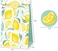 Cieovo 24 pcs Favor Bags Paper Gift Bags, Goodie Candy Bags Kraft Treat Paper Bags with Stickers for Summer Lemon Theme wedding Birthday Baby Shower Party Supplies Decoration.