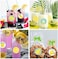 Cieovo 24 pcs Favor Bags Paper Gift Bags, Goodie Candy Bags Kraft Treat Paper Bags with Stickers for Summer Lemon Theme wedding Birthday Baby Shower Party Supplies Decoration.
