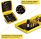 THINKWORK Combination Drill TapTap Bit Set, 3-in-1 Titanium Coated Screw Tapping Bit Tool for Drilling, Tapping, Countersinking, with Quick-Change Adapter, 13 PCS SAE/Metric.
