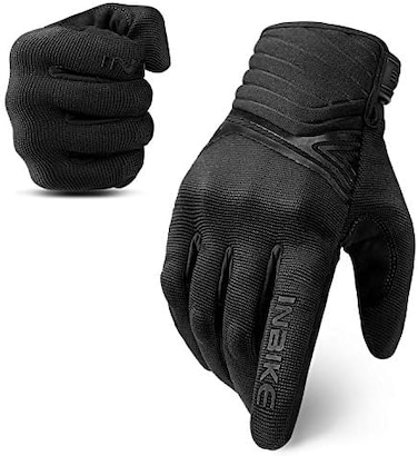 INBIKE Breathable Mesh Motorcycle Gloves Touchscreen with TPR Palm Pad Hard Knuckles.