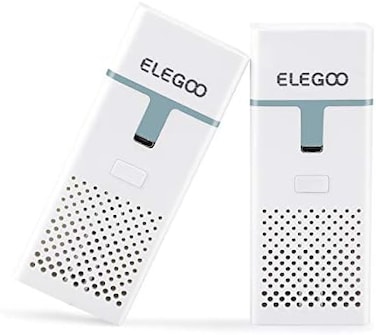 ELEGOO Mini Air Purifier with Activated Carbon Filter and Universal Adaptor for LCD,DLP,MSLA Resin 3D Printer（Pack of 2.