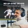 Avantree Ensemble - Wireless Headphones for TV Watching, Compatible with TVs Equipped with Optical or AUX Audio Output Ports, Comfortable Fit for Seniors, 35hrs, with Charging DockTransmitter.