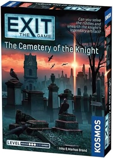 Thames & Kosmos ThamesKosmos EXIT: The Cemetery of KnightEscape Room Game in a Box–Family Friendly, Card-Based at Home Experience for 1 to 4 Players, Ages 12.