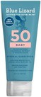 BLUE LIZARD Baby Mineral Sunscreen with Zinc Oxide, SPF 50, Water Resistant, UVA/UVB Protection with Smart Cap Technology - Fragrance Free, 3 Ounce Tube.
