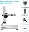 cainda Aluminum Alloy Microscope Stand Holder for USB Digital Microscope, Stable Metal Stand Bracket with Portable Carrying Case, Support Adjusted Up and Down Easy to Focus.