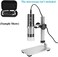 cainda Aluminum Alloy Microscope Stand Holder for USB Digital Microscope, Stable Metal Stand Bracket with Portable Carrying Case, Support Adjusted Up and Down Easy to Focus.
