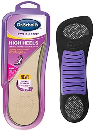 Dr. Scholl's Soft Cushioning Insoles for High Heels, New Packaging.