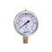 JIVTO Pressure Gauge,Liquid Filled,2 1/2" face Dia,0-30 psi/bar/kpa,1/4" NPT Male Brass Connection,Lower Mount, Polycarbonate Lens Window, Stainless Steel case.