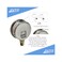 JIVTO Pressure Gauge,Liquid Filled,2 1/2" face Dia,0-30 psi/bar/kpa,1/4" NPT Male Brass Connection,Lower Mount, Polycarbonate Lens Window, Stainless Steel case.