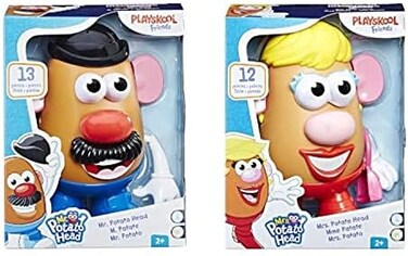 مجموعة السيد بطاطس (Mr. Potato Head) المكونة من قطعتين، متعددة الألوان.