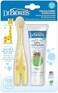 Dr. Brown's Infant-to-Toddler Training Toothbrush Set with Strawberry Fluoride-Free Toothpaste 1. 4 oz, Soft for Baby's First Teeth, Giraffe, BPA Free, 0-3 Years.