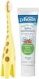 Dr. Brown's Infant-to-Toddler Training Toothbrush Set with Strawberry Fluoride-Free Toothpaste 1. 4 oz, Soft for Baby's First Teeth, Giraffe, BPA Free, 0-3 Years.