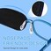 Hecaty 4 Pack Eye Patches for Kids Girls Boys, RightLeft Eye Patch for Glasses, Lazy Eye Patch for Children Treating Lazy Eye Amblyopia Strabismus and After Surgery&hellip; (Blue(Blue.