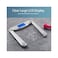 Vitafit Digital Bathroom Scale for Body Weight,Weighing Professional Since 2001,Extra Large Blue Backlit LCD and Step-On, Batteries Included, 400lb/180kg,Clear Glass,Silver.