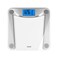 Vitafit Digital Bathroom Scale for Body Weight,Weighing Professional Since 2001,Extra Large Blue Backlit LCD and Step-On, Batteries Included, 400lb/180kg,Clear Glass,Silver.