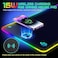 GIM Wireless Charging RGB Gaming Mouse Pad 10W, LED Mouse Mat 800x300x4MM, 10 Light Modes Extra Large Mousepad Non-Slip Rubber Base Computer Keyboard Mat for Gaming, MacBook, PC, Laptop, Desk.