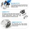 TAILONZ PNEUMATIC Male Straight 1/4 Inch Tube OD x 1/2 Inch NPT Thread Push to Connect Fittings PC-1/4-N4 (Pack of 10.