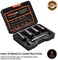 THINKWORK 1/2 Inch Drive Lug Nut Removal Tool, 5-Piece Wheel Lock Removal Kit, Lug Nut Remover for Stripped, Rounded, Damaged, Frozen, Rusted Bolts.