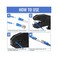 Qibaok 1500pcs Wire Connectors Insulated Electrical Wire Terminals Wire Crimp Connector Ring Fork Spade Butt Connector Kit.