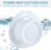SlipX Solutions Bottomless BathOverflow Drain Cover for TubGreat Gifts for Mom, SpaBath AccessoriesDrain Block, Water Stopper PlugBath Essentials for Women4" Diameter, White.