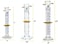 Eisco Premium Glassware Set, 9 Pieces - Includes 3 Beakers, 3 Erlenmeyer Flasks3 ASTM, Class A Measuring Cylinders - Borosilicate 3. 3 Glass - Labs.