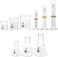 Eisco Premium Glassware Set, 9 Pieces - Includes 3 Beakers, 3 Erlenmeyer Flasks3 ASTM, Class A Measuring Cylinders - Borosilicate 3. 3 Glass - Labs.
