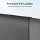 Aothia Leather Desk Pad Protector, Mouse Pad, Office Desk Mat, Non-Slip PU Leather Desk Blotter, Laptop Desk Pad, Waterproof Desk Writing Pad for Office and Home (Gray,23. 6" x 13. 7".