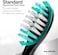 AquaSonic Black Series Replacement Brush Heads 2-Pack - Electric Toothbrush Replacement Brush Heads.
