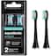 AquaSonic Black Series Replacement Brush Heads 2-Pack - Electric Toothbrush Replacement Brush Heads.