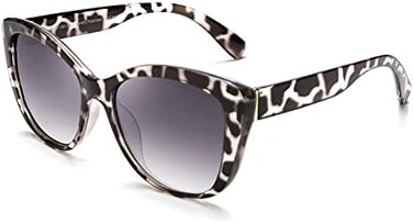 FEISEDY Polarized Retro Sunglasses Women Cat Eye Oversized Frame Sun Glasses B2451.
