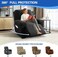 MAXIJIN Recliner Cover Slipcovers for Living Room 4 Pieces Stretch Jacquard Recliner Chair Cover Soft Fitted Recliner Protector with Elastic Bottom for Kids, Pets (Recliner, Black.