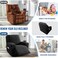 MAXIJIN Recliner Cover Slipcovers for Living Room 4 Pieces Stretch Jacquard Recliner Chair Cover Soft Fitted Recliner Protector with Elastic Bottom for Kids, Pets (Recliner, Black.