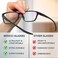 Benicci Stylish Blue Light Blocking Glasses for Women or Men - Ease Computer and Digital Eye Strain, Dry Eyes, Headaches and Blurry Vision - Instantly Blocks Glare from Computers and Phone Screens w/C