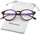 Gleyemor Blue Light Glasses for Men Women, Vintage Round Frame Computer Eyeglasses.