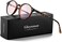 Gleyemor Blue Light Glasses for Men Women, Vintage Round Frame Computer Eyeglasses.